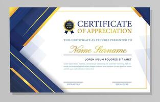 Modern Profesional Certificate Template vector