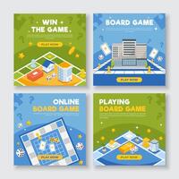 Board Game Social Media Template vector