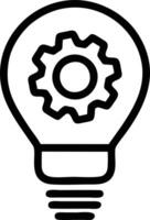 Idea solution icon symbol vector image. Illustration of the creative innovation concept design. EPS 10