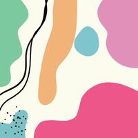 Abstract backgrounds hand drawn various shapes and doodle objects. vector