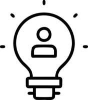 Idea solution icon symbol vector image. Illustration of the creative innovation concept design. EPS 10