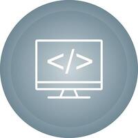 Coding on screen Vector Icon