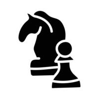 Chess Pieces vector solid Icon Design illustration. Olympic Symbol on White background EPS 10 File