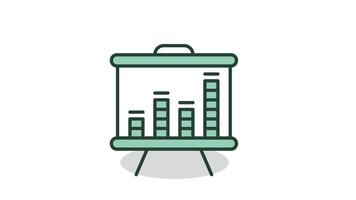 statistics design Icon of nice animated for your videos easy to use with Transparent Background .