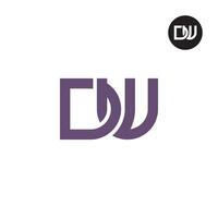 letra dw monograma logo diseño vector