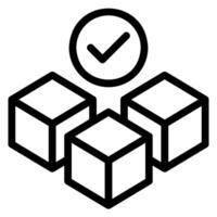 box line icon vector