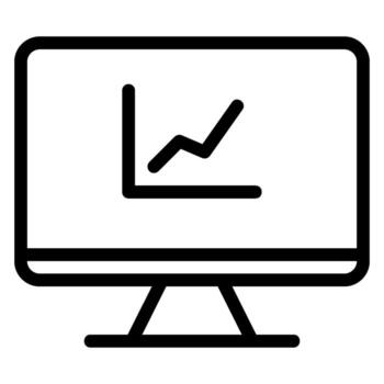 data analytics line icon vector