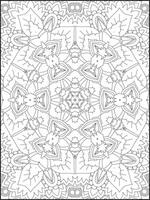 Mandala Coloring Pages, Adult Coloring Pages, Pattern Coloring Page. vector
