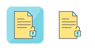 Unlock Documents Vector Icon