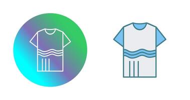 T Shirt with lines Vector Icon