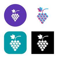 icono de vector de uvas