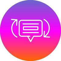 Feedback Loops Vector Icon Design