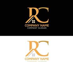 real inmuebles logo diseño. hogar logo diseño vector