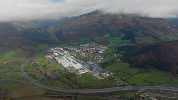 Basque village and industrial area video