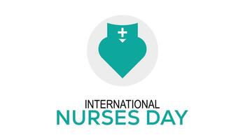 International Nurses day observed every year in May. Template for background, banner, card, poster with text inscription. vector