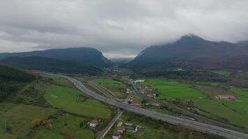 Basque country highway video