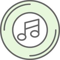 Music Fillay Icon Design vector