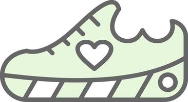 Shoes Fillay Icon Design vector