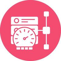 Performance Multi Color Circle Icon vector
