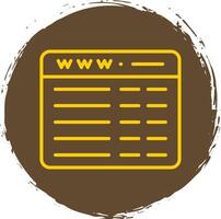 Web Programming Line Circle Sticker Icon vector