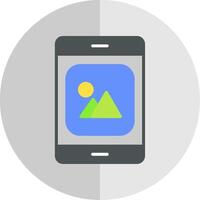 Mobile App Flat Scale Icon Design vector