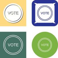 votar enlace icono diseño vector