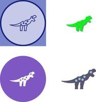 Dinosaur Icon Design vector