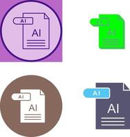 AI Icon Design vector