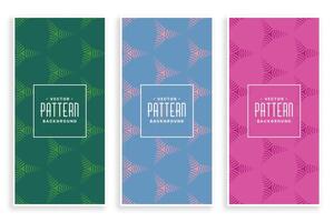 abstract geometric shape triangle pattern set vector