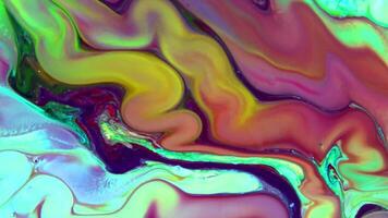 Abstract Timeless of Art Paints Spreading Colorful Footage. video