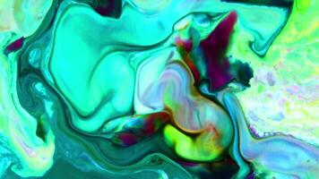 Abstract Timeless of Art Paints Spreading Colorful Footage. video