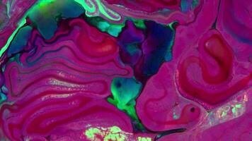 Abstract Timeless of Art Paints Spreading Colorful Footage. video