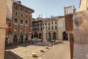 treviso Italia 13 agosto 2020 plaza della liberta o libertad sqaure en Inglés en treviso en Italia foto