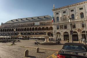 PADOVA ITALY 17 JULY 2020 Piazza dei Signori in Padua in Italy one the most famous place in the city photo