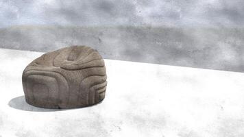 3d rendering bean bag chair on sketch photo