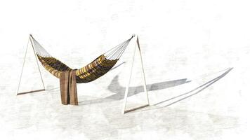 3d rendering hammock photo