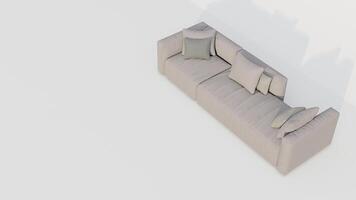 3d rendering sofa on white background photo