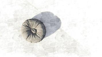 3d rendering round beanbag on sketch photo