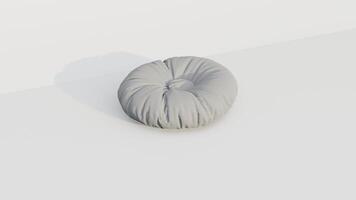 3d rendering round beanbag photo