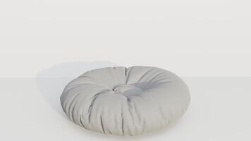 3d rendering round beanbag photo