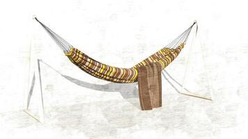 3d rendering hammock photo