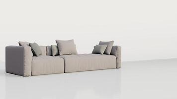 3d rendering sofa on white background photo