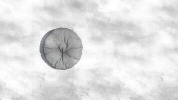3d rendering round beanbag on sketch photo