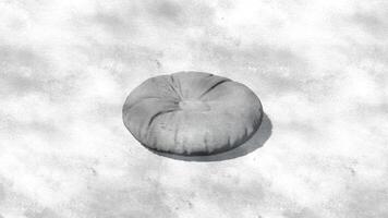 3d rendering round beanbag on sketch photo