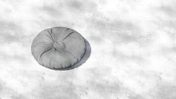 3d rendering round beanbag on sketch photo