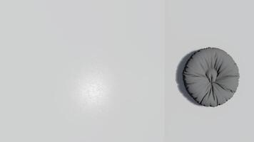 3d rendering round beanbag photo