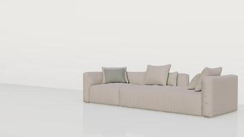 3d rendering sofa on white background photo