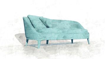 3d rendering modern minimalist sofa photo