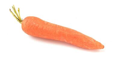 Fresh carrot vegetable on isolated white background. Healthy to cunsume as fresh vegetables and juice. photo