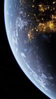 Earth Viewed From Space at Night video